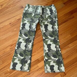 Wide leg camo pants, Old Navy